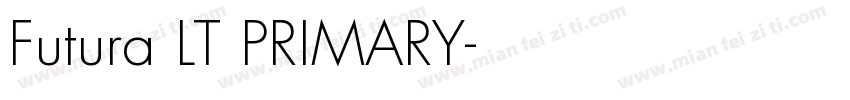 Futura LT PRIMARY字体转换